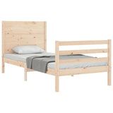 Bed Frame without Mattress Small Single Solid Wood 3194596
