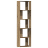 Book Cabinet Artisan Oak 45x24x159 cm Engineered Wood 855785