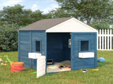 Playhouse with Lockable Door and Flower Pots Solid Wood Fir 93688