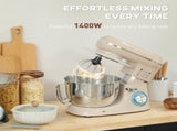 1300W Kitchen Stand Mixer, with Accessories - Beige T3398P378843