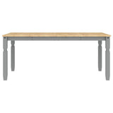 Dining Table Corona Grey 180x90x75 cm Solid Wood Pine 4005721