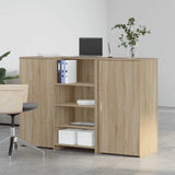 Reception Desk Sonoma Oak 155x50x103,5 cm Engineered Wood 3324198
