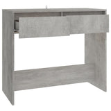 Console Table Concrete Grey 89x41x76.5 cm Steel 809570