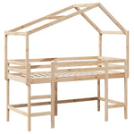 Loft Bed with Ladder and Roof without Mattress 90x200 cm 3282070