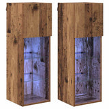 Wall-mounted TV Cabinets 2 pcs Old Wood 30.5 x 30 x 90 cm 882949