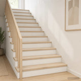 Stair Tread 2 pcs 110 x 25 x 2 cm White Solid Oak Wood 3449265