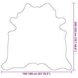 Real Cowhide Rug Brown and White 180x220 cm 376703