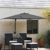 Garden Parasol Anthracite 248.5 x 247.5 x 160 cm 42003253