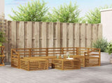 Sectional Sofa Set 7 pcs Natural Solid Acacia Wood 3375144