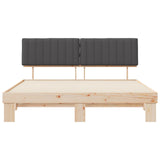 Bed Frame with Upholstered Headboard Dark Grey 180 x 200 cm 3398100