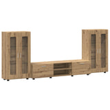 TV Cabinet Set FLORIN 3 pcs Artisan Oak Engineered Wood 3397943