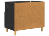 Sideboard Black oak 35 x 60 x 70 cm Engineered wood 881259