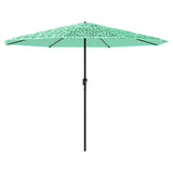 Garden Parasol with Steel Pole Green 324x324x247 cm 4005111