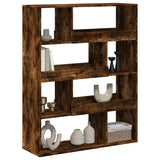 Bookcase Smoked Oak100x33x125.5 cm Engineered Wood 3309334