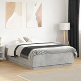 Bed Frame without Mattress Concrete Grey 140x190 cm 3209733