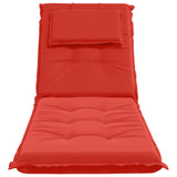 Sunlounger Cushion GEMERT 100% Polyester Red 190 x 50 x 9 cm 947510