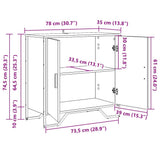 Sideboard Old Wood 78 x 35 x 74.5 cm 883559