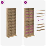 CD Cabinet Artisan Oak 65 x 23.5 x 175 cm Engineered Wood 8012665