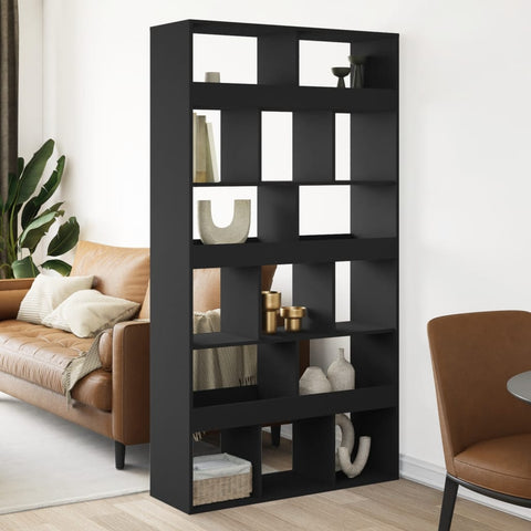 Room Divider Black 100x33x187.5 cm Engineered Wood 3309538