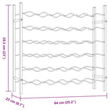 Wine Rack for 36 Bottles Gold Metal 340911