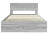 Bed Frame with Drawer Grey Sonoma 100 x 200 cm Engineer Wood 3410740