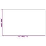 Doormat Anthracite and Black 90 x 150 cm 100% Polyamide 4100765