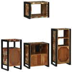 Bathroom Furniture Set 4 pcs Multicolour Solid Reclaimed Wood 3305673