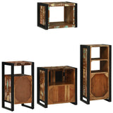 Bathroom Furniture Set 4 pcs Multicolour Solid Reclaimed Wood 3305673