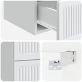 Wall-Mounted Bedside Cabinet 2 pcs White 33 x 34.5 x 40 cm 897956