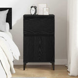 Bedside Cabinet Black Oak 40 x 35 x 70 cm Engineered Wood 881255