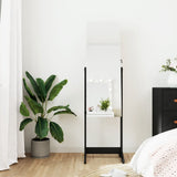 Mirror Jewellery Cabinet Free Standing Black 42x38x152 cm 353257