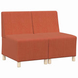 Modular Sofa Unit Armless 2 pcs Orange 55 x 74 x 82 cm 3399782