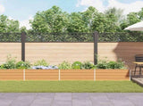 Garden Raised Bed Light Brown 600 x 80 x 45 cm Galvanised Steel 42017342