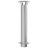 Chimney Extension Silver 35 x 35 x 132 cm Stainless steel 42008453