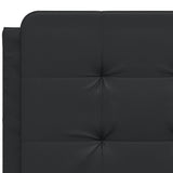 Bed Frame without Mattress "Zadar" Black 140x190 cm Faux Leather 3208177