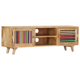 TV Cabinet 120x30x40 cm Solid Mango Wood 249864
