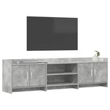 TV Cabinet 168 x 33 x 47 cm Concrete Grey Engineered Wood 8011182