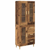 Highboard Old Wood 69.5 x 34 x 180 cm Engineered Wood 3415659