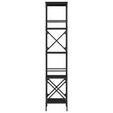 Bookcase 5-Tier Black 59x35x171 cm Engineered Wood 837622