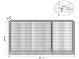 Gabion with 5 mm Wire and 5x2.5 cm Mesh 150x50x100 cm 3463773
