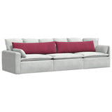 Sofa Pillows 2 pcs Wine Red 145 x 40 cm Corduroy Fabric 42013847