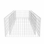 ZNTS Gabion Planter Galvanised Steel 180x90x50 cm 141624