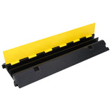 Cable Protector Ramps with 2 Channels 2 pcs 100 cm Rubber 150968