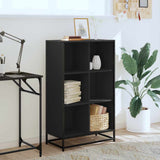 Book Cabinet Black 65.5x33x107.5 cm Engineered Wood 849159