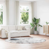 Shaggy Rug High Pile NAVARRA Silver Grey 240x240 cm Polyester 4102932