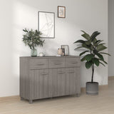 Sideboard HAMAR Light Grey 113x40x80 cm Solid Wood Pine 340443