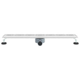 Shower Drain Line Design with 360&deg Siphon Silver 80 cm 42015982