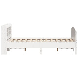 Bed Frame without Mattress White 160x200 cm Solid Wood Pine 3306961