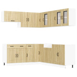 11 Piece Kitchen Cabinet Set Kalmar Sonoma Oak Engineered Wood 3314914