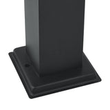 Bollard Lights with Outlet 3 pcs 110 cm Black IP44 4006088